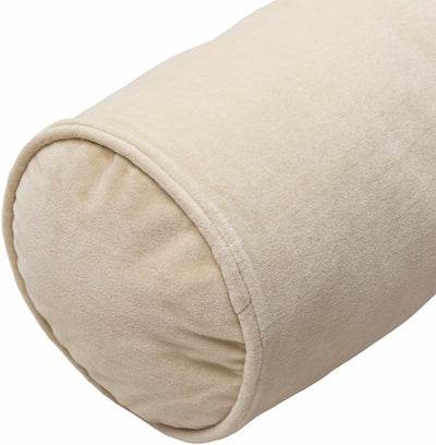 Asta Oatmeal Cotton Bolster Pillow Cover