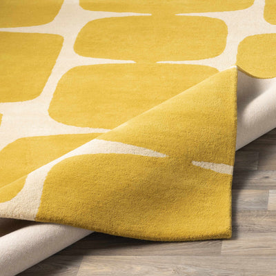 Astor Modern Yellow Wool Carpet