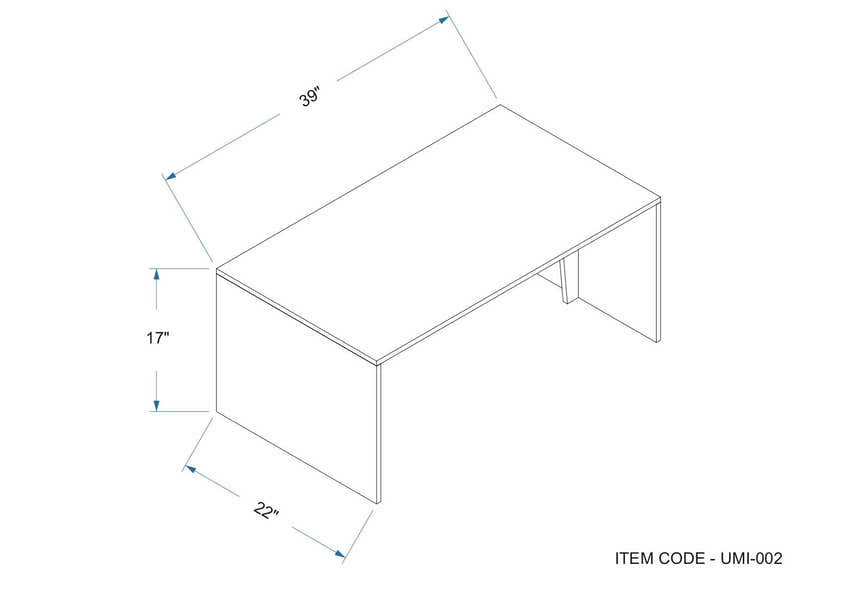 Atabayan Rectangle Wooden Coffee Table