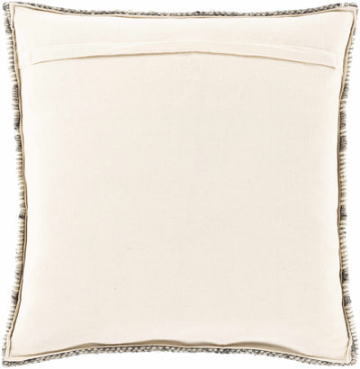 Atascocita Cream Wool&Cotton Throw Pillow