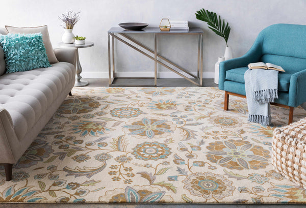 Mack Floral Wool Area Carpet - Promo
