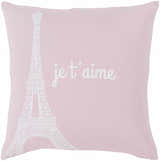 Athalia Pink Eiffel Je T'aime Throw Pillow - Clearance