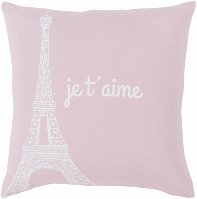 Athalia Pink Eiffel Je T'aime Throw Pillow - Clearance