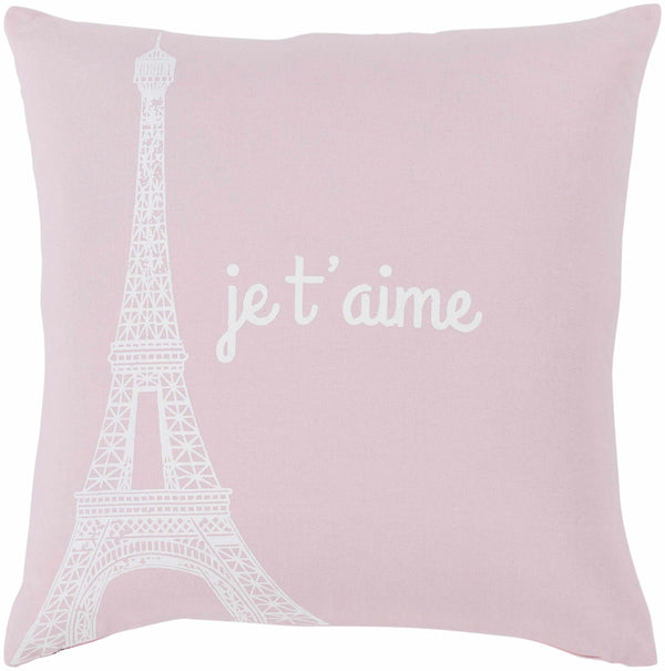 Athalia Pink Eiffel Je T'aime Throw Pillow - Clearance