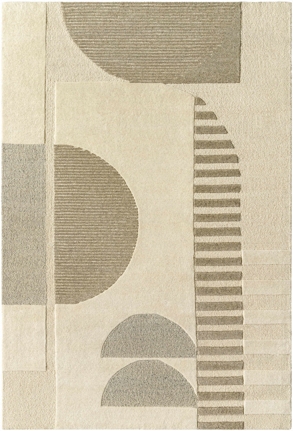 Brooklyn Beige Modern Wool Rug