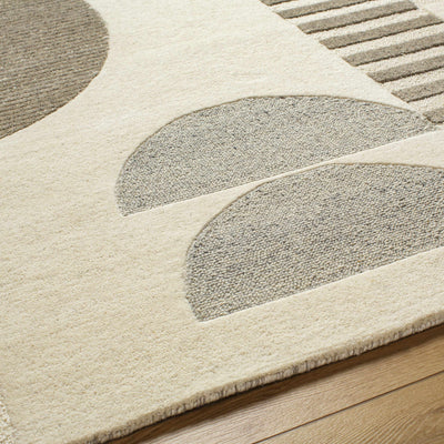 Brooklyn Beige Modern Wool Rug