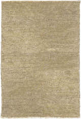Close-up of the olive Aumsville Area Rug. Hand-woven viscose rug with subtle texture. Farmhouse, traditional, transitional style. Design-Rectangle-23