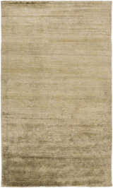 Close-up of the hand woven Aumsville Area Rug in olive. Viscose rug with subtle texture. Design-Rectangle-58
