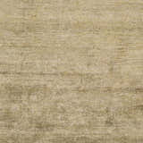 Close-up of the Aumsville Area Rug, olive green viscose with a subtle, textured hand-woven design. Swatch