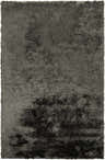 Close-up of the hand-woven Auxier Area Rug. Ink blue and teal shag rug with a soft, textured design. Design-Rectangle-58