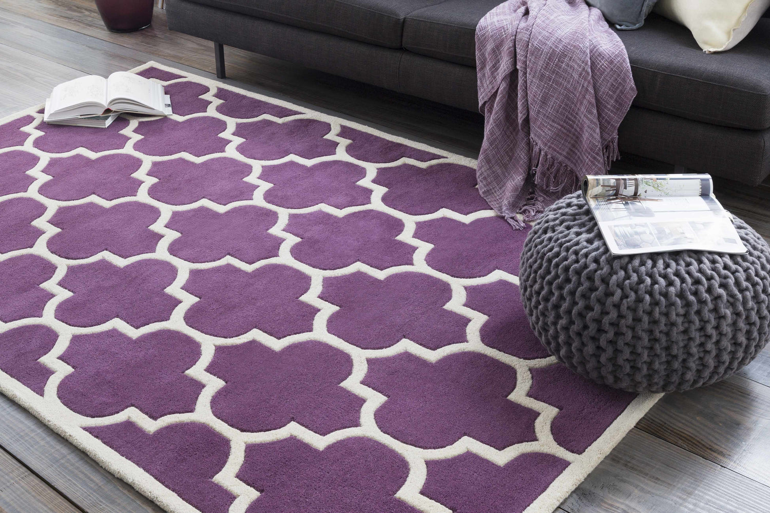 Temyasovo Wool Knitted Pouf - Clearance