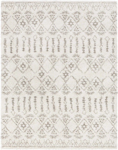 Aylett Beige Trellis Shag Rug - Clearance