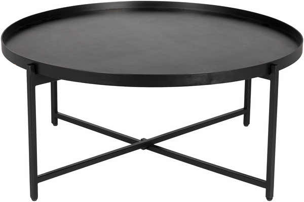 Black Metal Round Coffee Table - Clearance