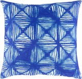 Baao Blue Geometric Pattern Throw Pillow - Clearance