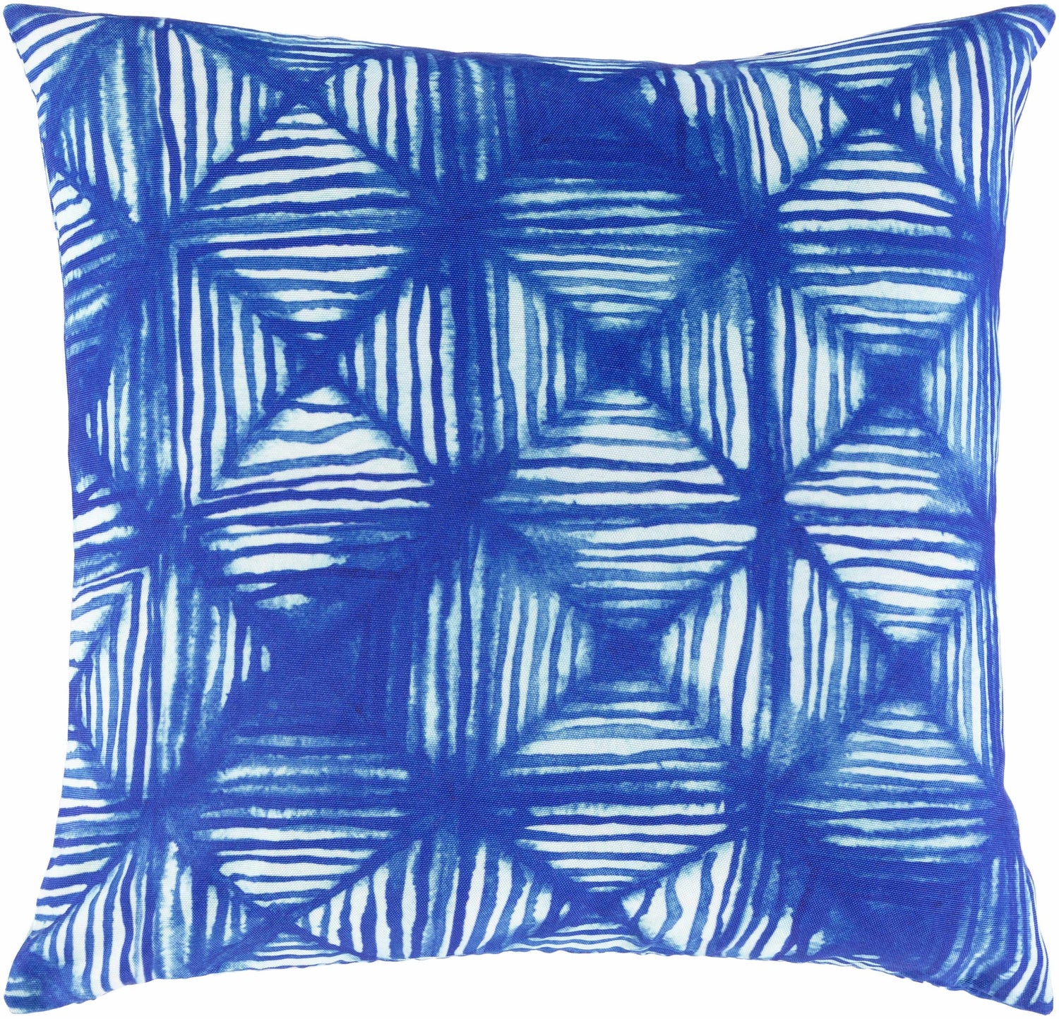 Baao Blue Geometric Pattern Throw Pillow - Clearance
