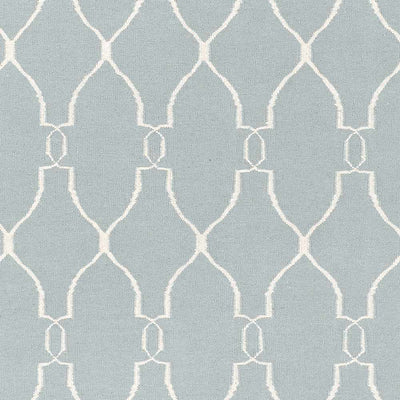 Baconton Blue/Beige Trellis Wool Rug - Clearance