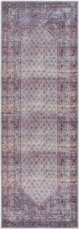 Dusty Pink Bagacay Distressed Washable Area Rug - Clearance