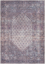 Dusty Pink Bagacay Distressed Washable Area Rug - Clearance