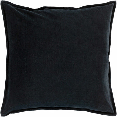 Baird Black Square Throw Pillow