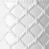 Balagui White Rope Pattern Ceramic Stool