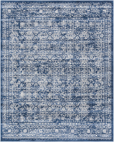 Michie Dark Blue Area Rug - Clearance