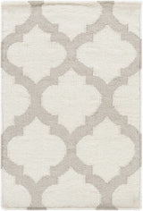 Banks Ivory/Gray Trellis Wool Rug - Clearance