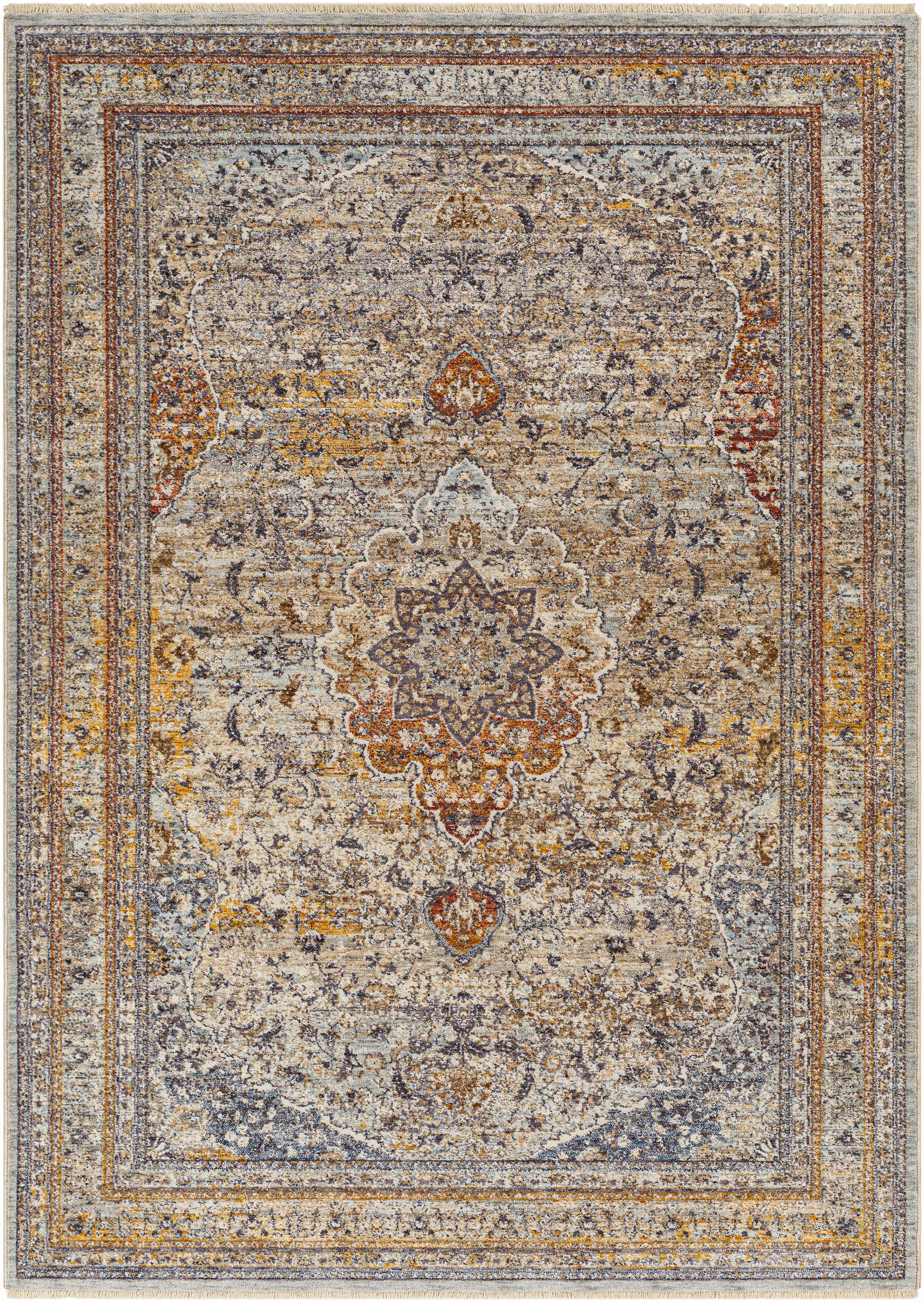 Reverse side of Baon Area Rug - Clearance, focusing on underside structure and material.Traditional Area Rug Backing  * 5' x 7'8" Rectangle