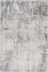 Close-up of the Baranduda Abstract Gray Luxe Rug, featuring charcoal, beige, and gray abstract patterns. Design-Rectangle-6796