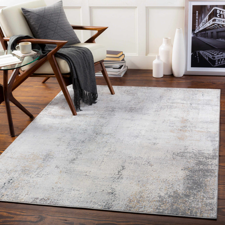 Baranduda Abstract Gray Luxe Rug