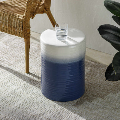 Blue&White Ceramic Stool Table