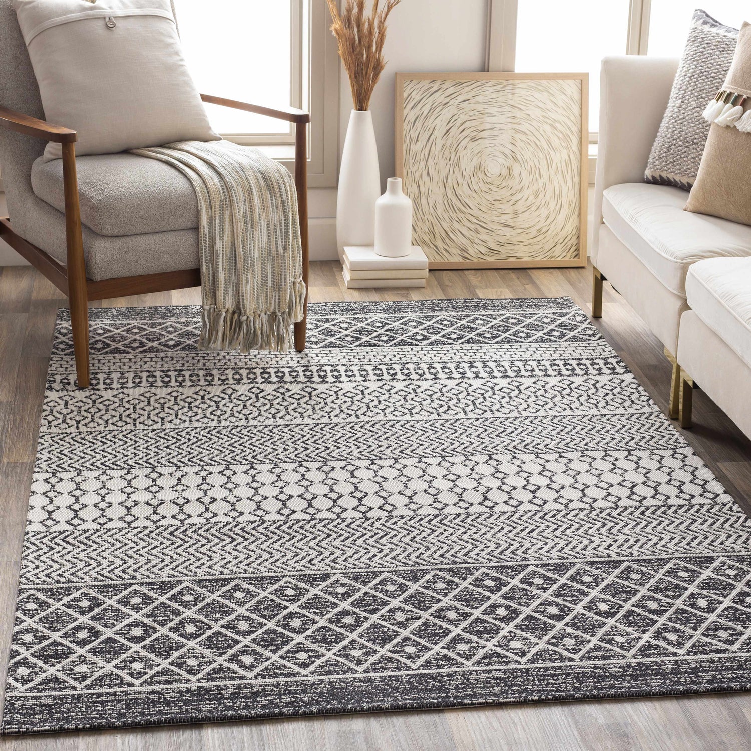 Barnwood Washable Area Rug - Clearance