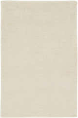 Close-up of the white Barree Area Carpet, a hand-loomed, contemporary rug made of 100% viscose. Design-Rectangle-23
