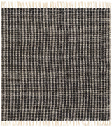 Black and White Throw Blanket with tassels