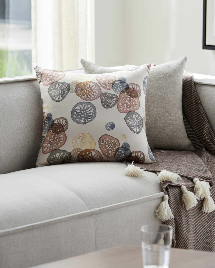 Bathurst Modern  Multicolor Throw Pillow - Clearance