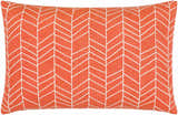 Bayat Orange Chevron Pattern Accent Pillow - Clearance