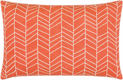 Bayat Orange Chevron Pattern Accent Pillow - Clearance