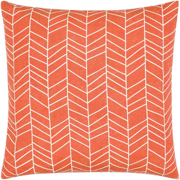 Bayat Orange Chevron Pattern Accent Pillow - Clearance