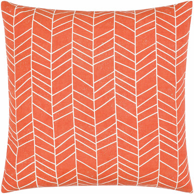 Bayat Orange Chevron Pattern Accent Pillow - Clearance