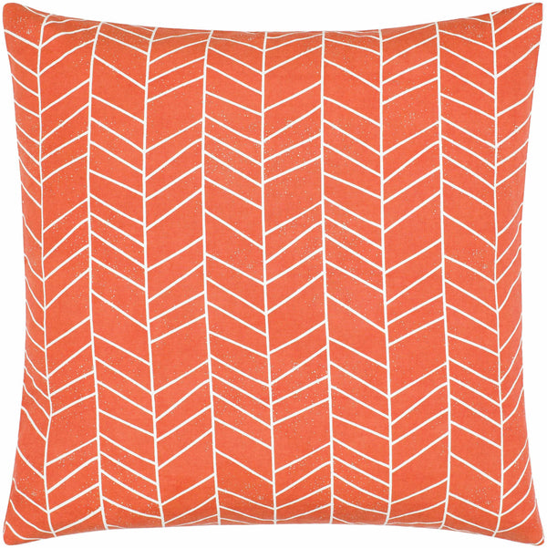 Bayat Orange Chevron Pattern Accent Pillow - Clearance