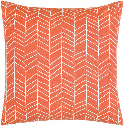 Bayat Orange Chevron Pattern Accent Pillow - Clearance