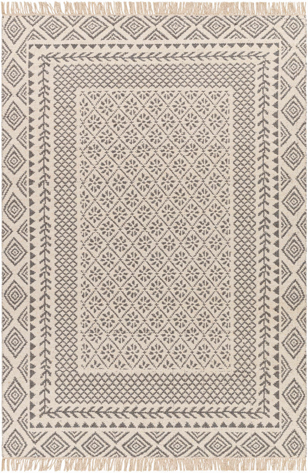 Bayou Wool Area Rug with tassels