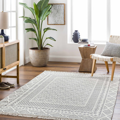 Bayou Wool Area Rug with tassels