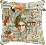 Buckinghamshire Vintage Circus Theme Accent Pillow - Clearance