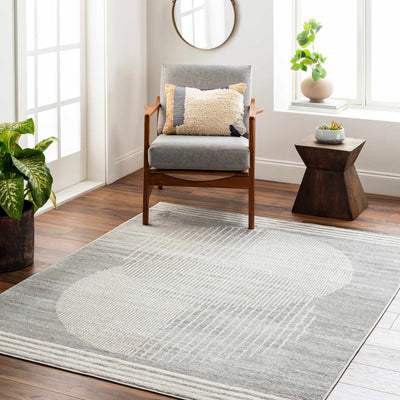 Zeke Geometric Smoke Rug