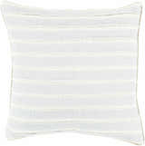Beckingham Cream Striped Throw Pillow - Clearance