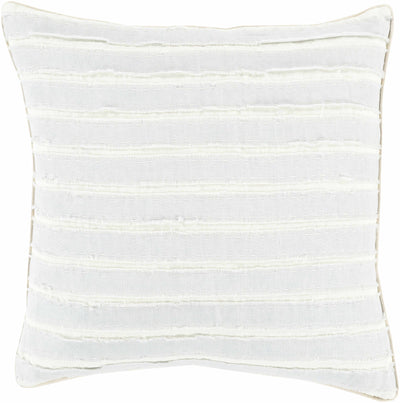 Beckingham Cream Striped Throw Pillow - Clearance