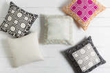 Lititz Gold Geometric Scroll Accent Pillow - Clearance