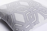 Berala Gray Geometric Square Pillow - Clearance