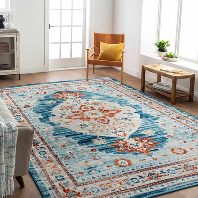 Agos Blue Indoor & Outdoor Rug - Clearance