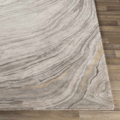 Berino Beige Viscose&Wool Marble Rug